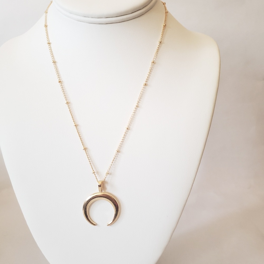 Gold Moon Necklace